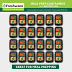 Freshware Meal Prep Containers 1 Compartment Food Storage Containers - Image 3