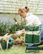 Garden Kneeler and Seat Heavy Duty, Upgraded Widened and Thickened Gardening Stools for Seniors, Foldable Gardening Bench Ergonomic Design, Effective Relief of Knee and Back Pain, Gift for Gardeners - Image 2