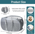 100L Collapsible Laundry Baskets, Tear Proof Pop Up Laundry Hamper - Image 4