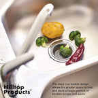 2 Pack - 4.5" Top / 3" Basket - Kitchen Sink Drain Strainer Stainless Steel - Image 4