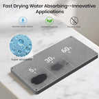 Toothbrush Holder with Quick Drying Mat—Toothbrush and Toothpaste Holders - Image 3