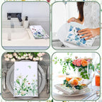 Geyoga 6 Pcs Spring Floral Kitchen Towels Flamingo Dish Hand Towels Sunflower - Image 2