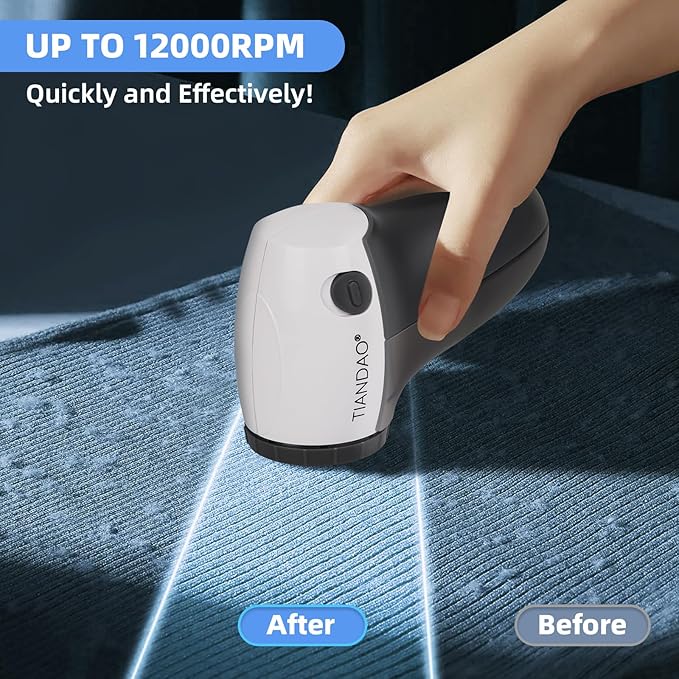 Electric Fabric Shaver and Lint Remover, Portable Fuzz Remover - Image 2