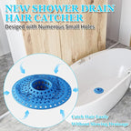 Shower Hair Drain Catcher, Silicone Bathtub Drain Hair Catcher Strainer - Image 2