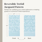 Modern Threads Trefoil Filigree 6-Piece 100% Cotton Towel Set – Reversible Yarn - Image 6