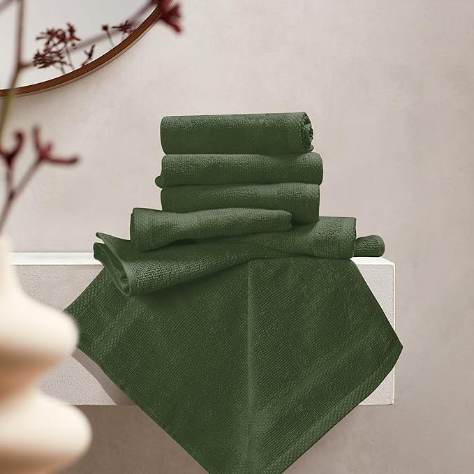 GLAMBURG Ultra Soft 12-Piece Washcloths Set 13x13-100% Ringspun Cotton - Image 3