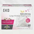 EKO 21 Gallon / 50-90 Liter, Extra-Strong Garbage Bags, Fresh Floral Scent - Image 4