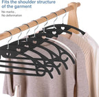IEOKE Velvet Hangers 50 Pack: Felt Clothes Hangers Heavy Duty Shirt Sweater - Image 5