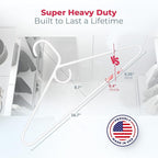 Neaties Super Heavy Duty Clothes Hangers 50+ Pack – Made in The USA - 10lb - Image 2