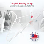 Neaties Super Heavy Duty Clothes Hangers 18 Pack – Made in The USA - 10lb - Image 2