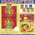 Breling Set of 6 Mexican Kitchen Towels Fiesta Taco Cactus Chili Dish Towel - Image 3