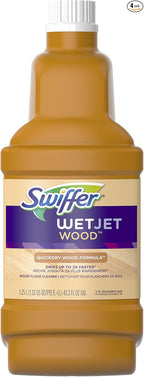 Swiffer WetJet Wood Floor Cleaner Solution Refill, 42.2 fl oz by Swiffer