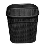Bath Bliss 2 Pack Sailor Knot Swing Top Waste Bin | Dimensions: 11.22" x 8.27" - Image 4