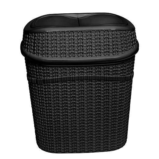 Bath Bliss 2 Pack Sailor Knot Swing Top Waste Bin | Dimensions: 11.22" x 8.27" - Image 4