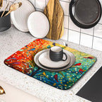 Colorful Spring Tree Bird Dish Drying Mats - Image 5