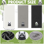 3 Pcs Raccoon Gifts Hand Towels - Image 2
