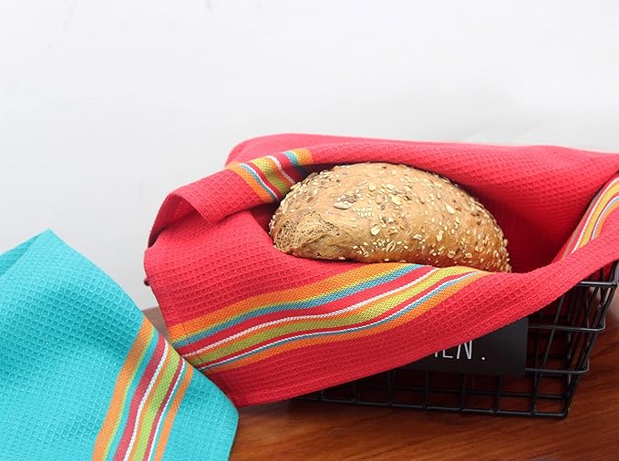 COTTON CRAFT Salsa Stripe Kitchen Towel - Image 7