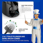MR.SIGA Toilet Plunger and Bowl Brush - Image 2