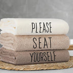 3 Pcs Decorative Hand Towels for Bathroom and Kitchen Rustic Embroidered 100% - Image 3