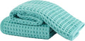 Microfiber Waffle Face Towels, 2 Pieces, Fast Drying, Lint Free 430 GSM by Unknown