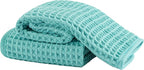 Microfiber Waffle Face Towels, 2 Pieces, Fast Drying, Lint Free 430 GSM by Unknown