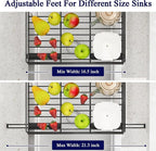 Large Dish Drying Rack, Dish Rack, Dishware Drying, Over Sink & Countertop - Image 7