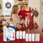 TAILI Hooks for Hanging, 6 Wire Sticky Hooks and 8 Adhesive Strips, No Damage - Image 3
