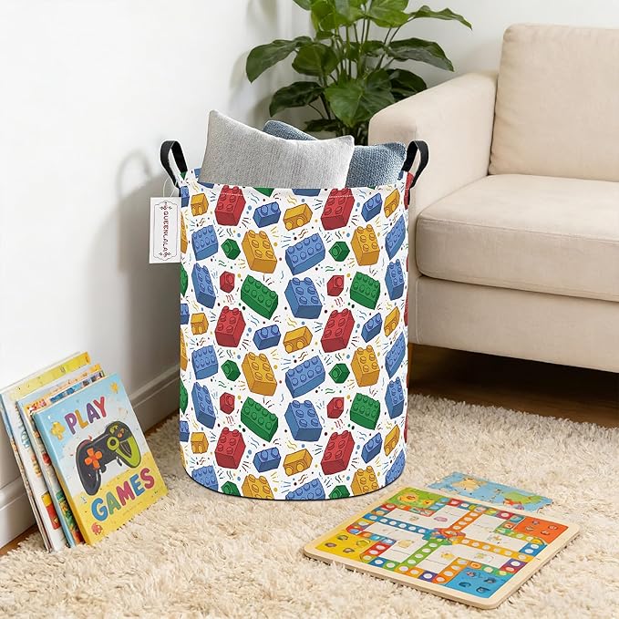 QUEENLALA Large Storage Basket, Laundry Hamper/Bathroom/Home Decor/Collapsible - Image 4