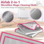 Airlab Glass Polishing Cloth Streak Free Miracle Microfiber Cleaning Cloth Lint - Image 4