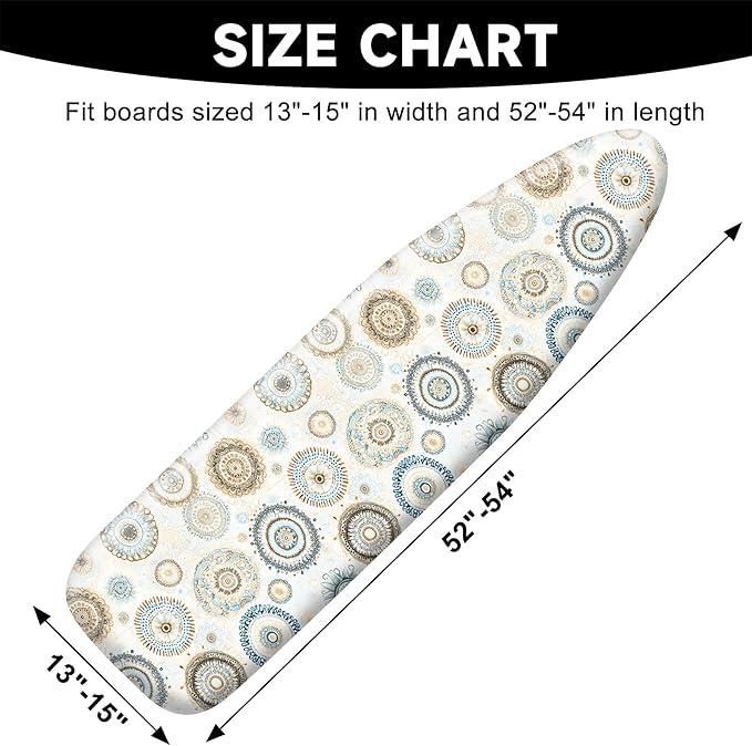 Ironing Board Cover 15"x54", Standard Size Replacement Iron Board Covers - Image 2