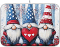 Three Cute Gnomes Pattern Dish Drying Mat by OTVEE