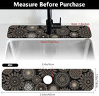 2 Pcs Kitchen Sink Splash Guard Faucet Mats Mandala Pattern Faucet Mat - Image 2