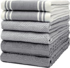 Premium Kitchen Towels | Large Cotton Dish Towels | Flat & Terry Highly by BumbleTowels