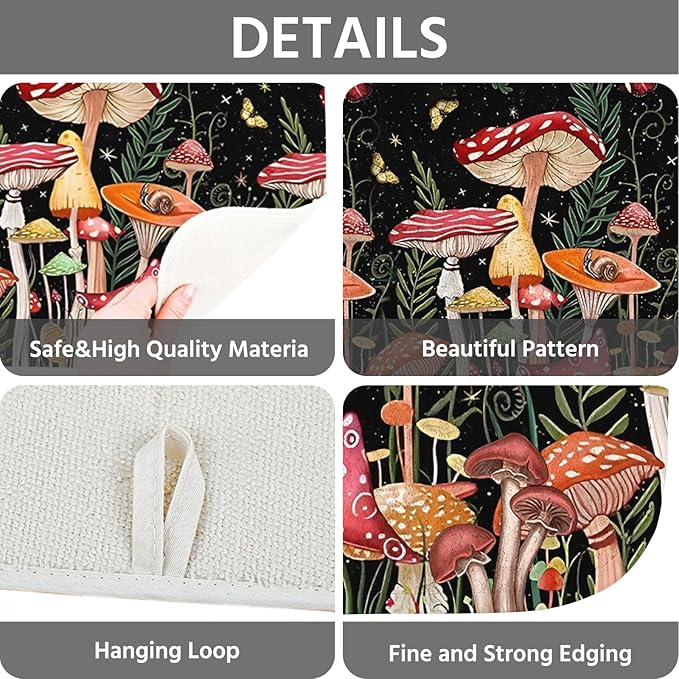 Dish Drying Mat for Kitchen Counter 16x18 Inch, Super Absorbent Dish Drainer Mat - Image 4