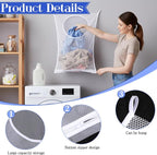 Hanging Laundry Hamper Bag, Breathable Mesh Laundry Hamper over the Door - Image 3
