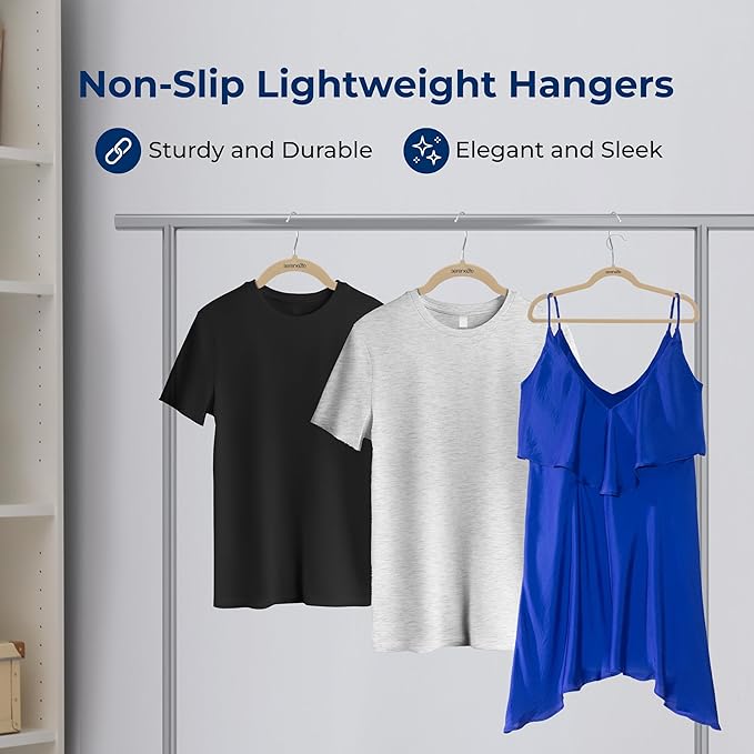 SereneLife 20 Pack Velvet Hangers - Image 4