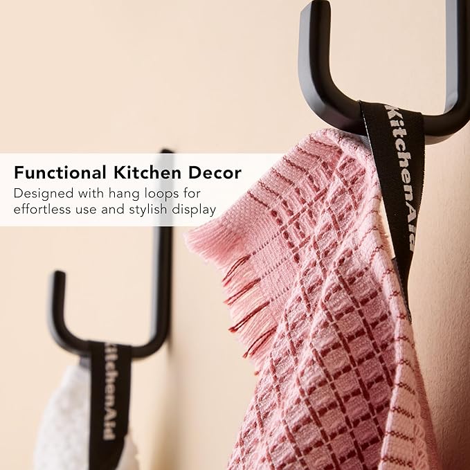 KitchenAid Gourmet Series Gridlines Kitchen Towels 3-Pack Set, 100% Cotton - Image 6