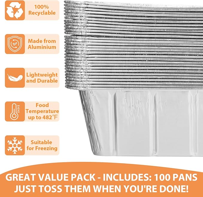 EWFEN 100 Pack Blackstone Griddle Accessories Grease Catcher Cup Liners - Image 2