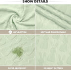 Artoid Mode 1 Pc Light Green 3D Rabbit Jacquard Easter Hand Towels - Image 7