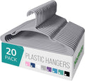NEATERIZE Clothes Hangers Plastic 20 Pack by Neaterize