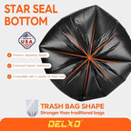 Delxo 55-60 Gallon Trash Bags, Durable & Puncture-Resistant Plastic Bolsas para - Image 4