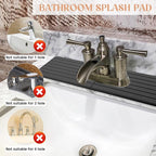 an Oval Hole Gray Faucet Mat for Kitchen Sink Bathroom 17.32" x 4.6" Kitchen - Image 3