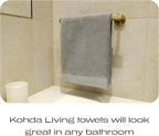 Luxury Silver-Infused Gray Hand Towels 2-Pack, 23.6"x17.7" - Image 7