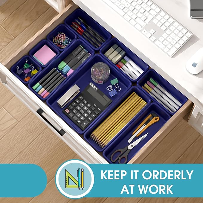25 PCS Drawer Organizer Set, 4 Size Makeup Drawer Divider Organizer - Image 4