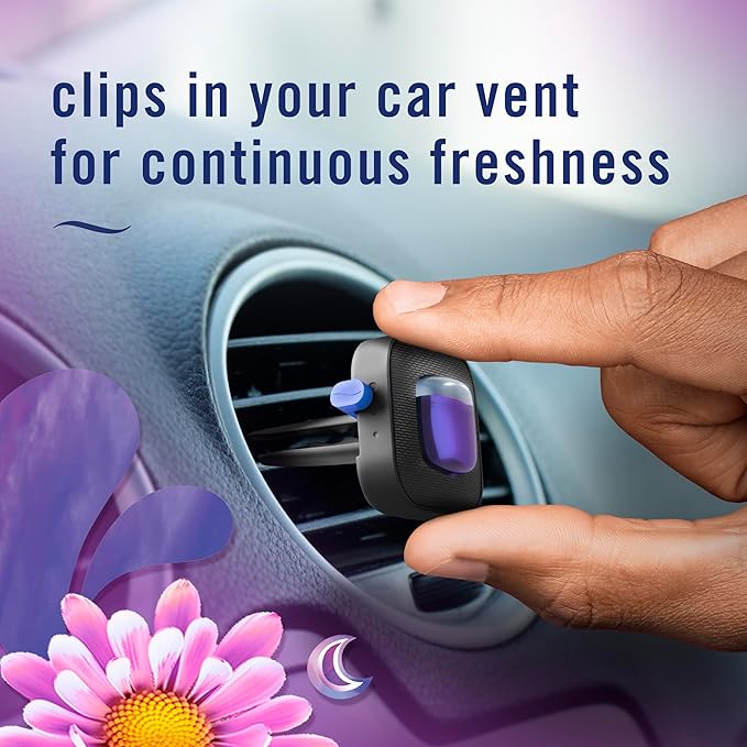 Febreze Car Air Freshener Vent Clip Gain Moonlight Breeze Scent, .07 oz. Car - Image 5