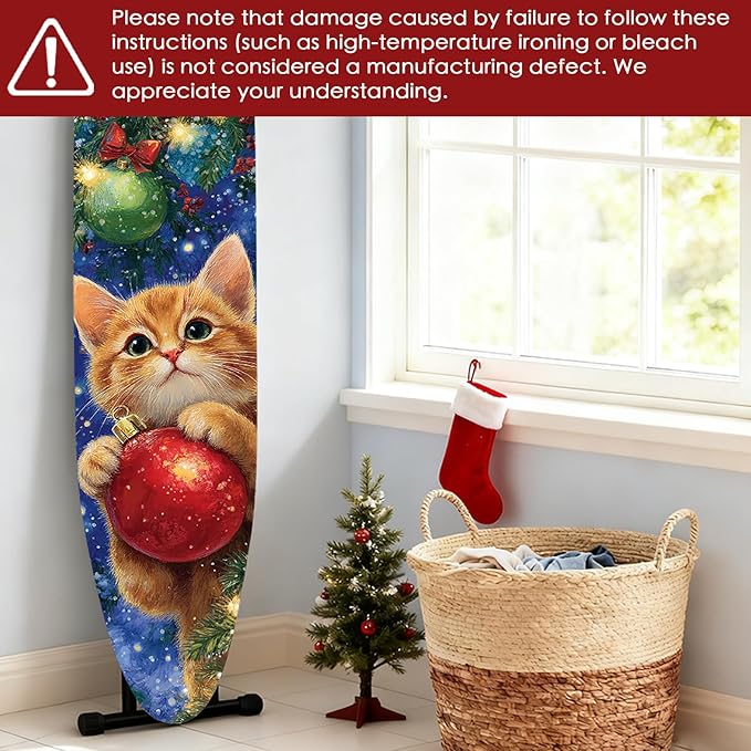 Nuxovilar Ironing Board Covers Winter Kitten - Image 6