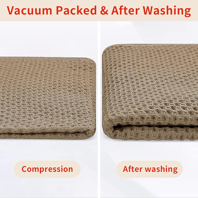 Homaxy 100% Cotton Waffle Weave Kitchen Dish Cloths, Ultra Soft Absorbent Quick - Image 7