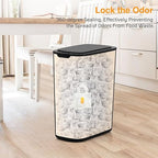 Bathroom Trash Can with Lid 5 Gallon Black Motion Senor Automatic Garbage Cans - Image 4