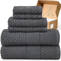 Simple&Opulence 6 Piece Luxury Towel Set, 100% Cotton Bathroom Towels by SimpleOpulence