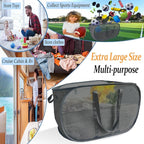 Extra Large Mesh Pop Up Laundry Hamper 2 Pack, 100L Collapsible Laundry Baskets - Image 4